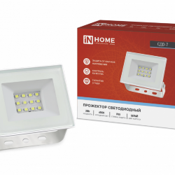 Прожектор светодиодный СДО-7 20Вт 230В 6500К IP65 белый IN HOME