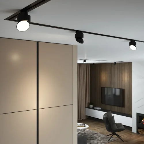 Трековый светильник для однофазного шинопровода Smooth чёрный матовый 10 Вт 4200K 85515/01 - фото 4