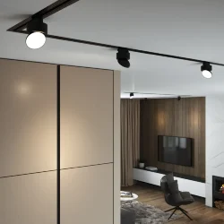 Трековый светильник для однофазного шинопровода Smooth чёрный матовый 10 Вт 4200K 85515/01 (062874)