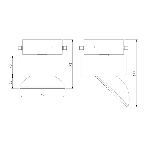 Трековый светильник для однофазного шинопровода Smooth чёрный матовый 10 Вт 4200K 85515/01 - фото 6