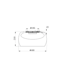 Потолочный светильник Solen 3000К 16Вт (Черный)