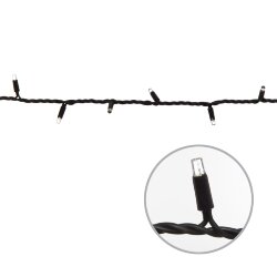 ULD-S1000-120-TBK WARMWHITE-WHITE IP67 Гирлянда светодиодная с эффектом мерцания, 10м, Соединяемая, 120 светодиодов, Теплый белый и белый свет, Провод черный