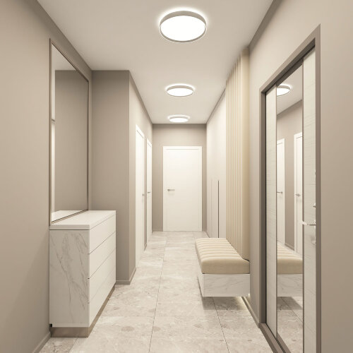 DK6510-WH Накладной светильник, LED, 40W, IP 20, 3000K - 6500K, белый, металл, полимер. Фото 4