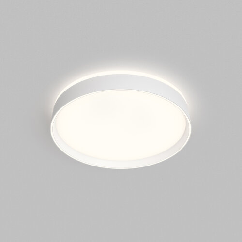 DK6510-WH Накладной светильник, LED, 40W, IP 20, 3000K - 6500K, белый, металл, полимер.