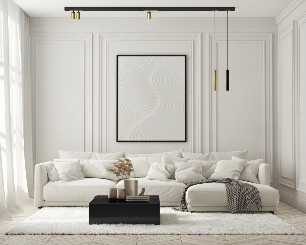 DK8012-BG Акцентный светильник SMART SPOT DOUBLE 2x9W DIM 3000K-6000K, матовое золото с черным. Фото 6