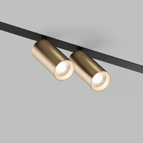 DK8012-BG Акцентный светильник SMART SPOT DOUBLE 2x9W DIM 3000K-6000K, матовое золото с черным.