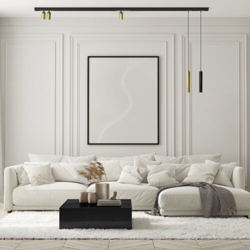 DK8012-BG Акцентный светильник SMART SPOT DOUBLE 2x9W DIM 3000K-6000K, матовое золото с черным. Фото 5