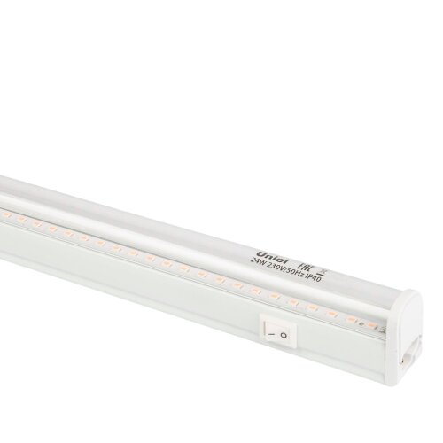 ULI-P13-24W-SPLE IP40 WHITE Светильник для растений светодиодный линейный, 872мм, выкл, на корпусе, Алюминий, Спектр для фотосинтеза, TM Uniel - фото 3