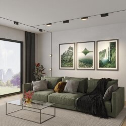 Низковольтный накладной шинопровод, длина 2м (заглушки в комплекте) «Novotech» 135264, серия: EASY