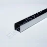 Алюминиевый профиль 316Black (2000х26х25мм с черным рассеивателем) - фото.