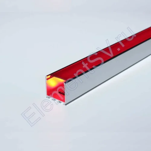 Алюминиевый профиль 316Black (2000х26х25мм с черным рассеивателем) - фото 3.