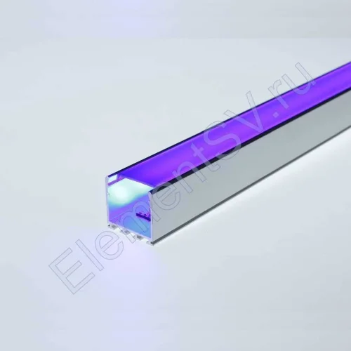 Алюминиевый профиль 316Black (2000х26х25мм с черным рассеивателем) - фото 4.