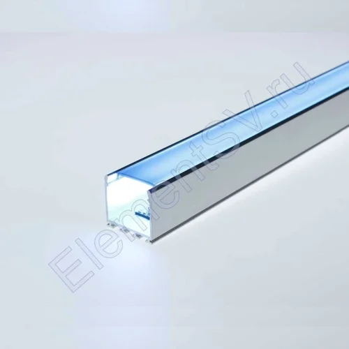 Алюминиевый профиль 316Black (2000х26х25мм с черным рассеивателем) - фото 5.