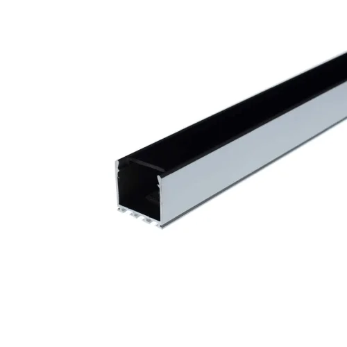 Алюминиевый профиль 316Black (2000х26х25мм с черным рассеивателем) - фото III