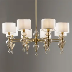 Потолочный светильник Freya FR5369CL-08BS (Латунь)