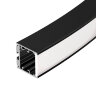 Профиль SL-ARC-3535-D1500-W90 BLACK (1180мм, дуга 1 из 4) (Arlight, Алюминий) - фото 1