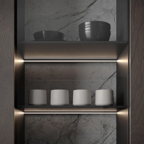 Профиль SL-MINI-SHELF-H9-2000 ANOD OLIVE GREY (Arlight, Алюминий) - фото 8