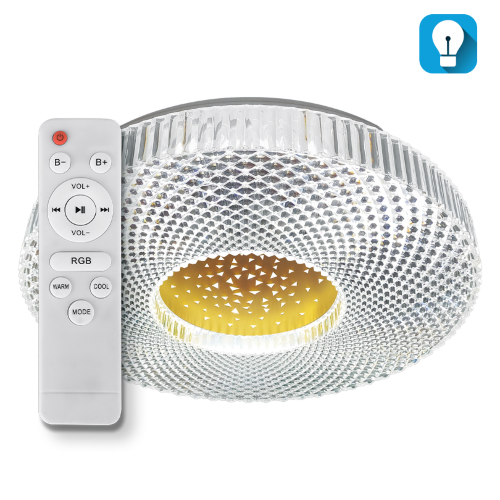 Светодиодный светильник LUMIN'ARTE CLL55 70W RGB, управление с приложения ILink VIOLET с ПДУ - фото.