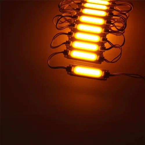 Светодиодный модуль 5730-6 MOD83 (12V, 1.5W, yellow, IP44) - фото II