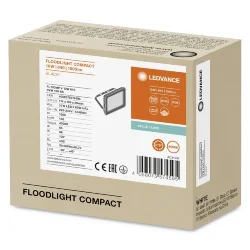 Прожектор светодиодный 10W/4000K (=80W) IP65 1000Lm Симметричный 100° Чёрный | FLOODLIGHT COMPACT | - LEDVANCE