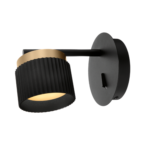 Светильник WOLTA WSL-GX53/W19BG под лампу GX53 Черный / Золотой MUSE - фото 7.