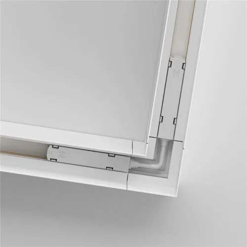 Угловой коннектор S35 накладной белый (Белый) - фото 3