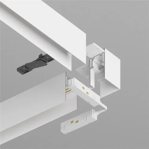 Угловой коннектор S35 накладной белый (Белый) - фото 4