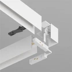 Угловой коннектор S35 накладной белый (Белый)