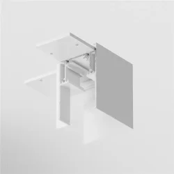 Угловой коннектор S35 накладной белый (Белый) TRA004CL-21W