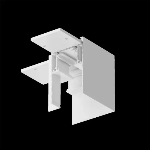 Угловой коннектор S35 накладной белый (Белый) TRA004CL-21W - фото 6