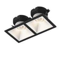 Рамка двойная для серии COMBO 3, квадратная, черная, COMBO-3S2-BL 004195