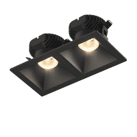 'Рамка двойная для серии COMBO 3, квадратная, черная, COMBO-3S2-BL. Фото 5