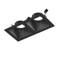 'Рамка двойная для серии COMBO 3, квадратная, черная, COMBO-3S2-BL. Фото 6