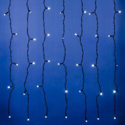 ULD-C3020-384-TBK WHITE IP67 Занавес светодиодный с эффектом мерцания, 3х2м, Соединяемый, 384 светодиода, Белый свет, Провод черный, TM Uniel