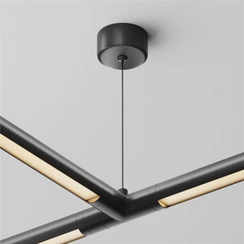 Тросовый подвес 1000мм с потолочной чашей для системы Shelf (Черный) - фото 2