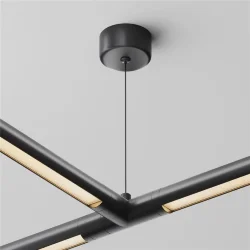 Тросовый подвес 1000мм с потолочной чашей для системы Shelf (Черный)