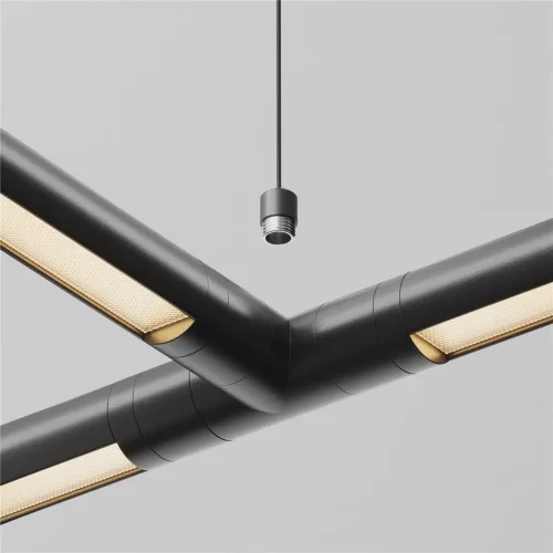 Тросовый подвес 1000мм с потолочной чашей для системы Shelf (Черный) - фото 4