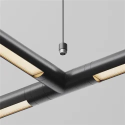 Тросовый подвес 1000мм с потолочной чашей для системы Shelf (Черный) CA029SW-L1000-B