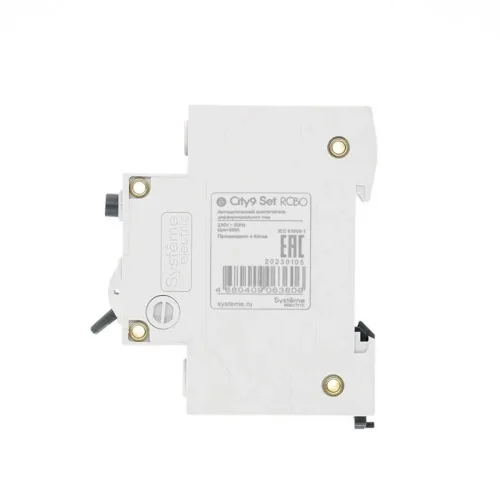 Выключатель автоматический дифференциального тока 2п (1P+N) C 16А 30мА тип AC 4.5кА City9 Set 230В SE C9D34616 - фото 7