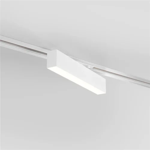 Трековый светодиодный светильник для однофазного шинопровода X-Line 10W 4200K белый матовый X-Line белый матовый 10W 4200K (LTB53) однофазный - фото