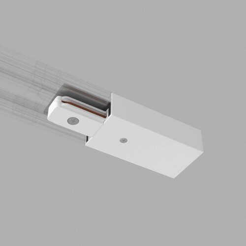 Ввод питания и заглушка торцевая для однофазного шинопровода белый - фото 1