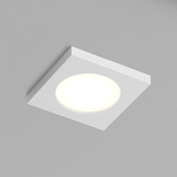 Встраиваемый светильник влагозащ., IP 44, 50 Вт, GU10, белый, алюминий, Denkirs DK3014-WH