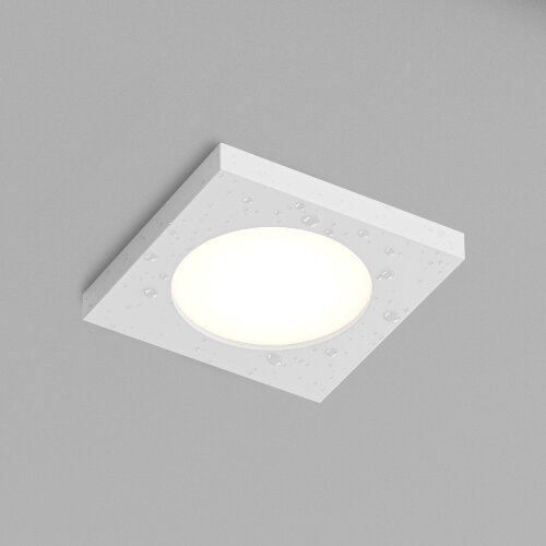 DK3014-WH Встраиваемый светильник влагозащ., IP 44, 50 Вт, GU10, белый, алюминий. Фото 3