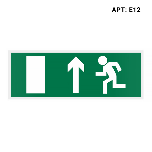 Знак безопасности (пиктограмма) Е12 "Выход прямо" - фото 1.