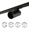 DK6502-BK Трековый светильник IP 20, 10 Вт, GU10, LED, черный, пластик.