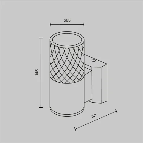Настенный светильник (бра) Bowery GU10x1 50Вт IP 54 (Белый) - фото 14