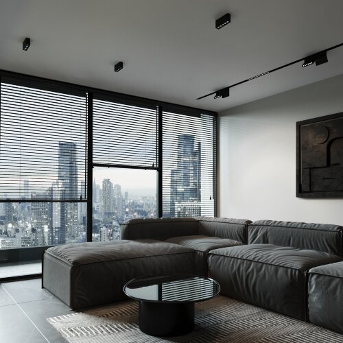 Светильник потолочный светодиодный 10W 4000K черный Block - Фото 2