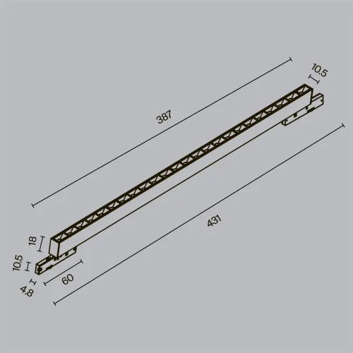 Трековый светильник Точки / Points Levity 4000К 20Вт 30° (Черный) TR193-1-20W4K-M-B - фото 7