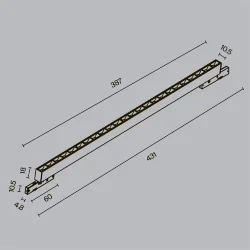 Трековый светильник Точки / Points Levity 4000К 20Вт 30° (Черный) TR193-1-20W4K-M-B