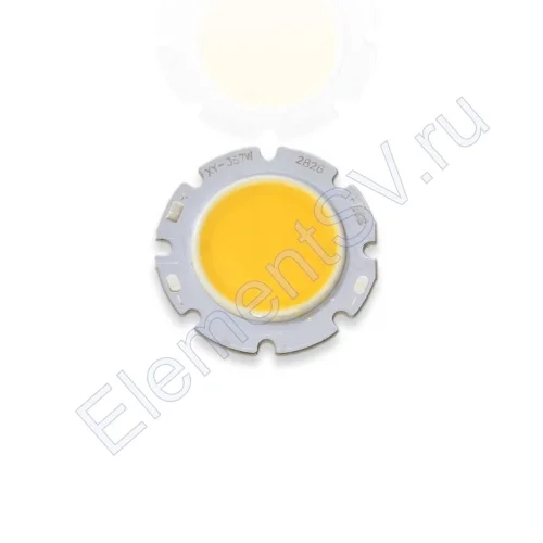 Светодиодная COB матрица 2828 W12 (21-24V, 7W, 300mA, warm white) - фото.